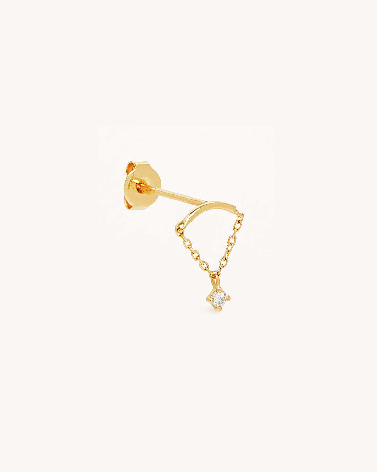 14K Solid Gold Dewdrop Diamond Stud Earrings for Women - Dainty & Elegant Jewelry Gift for Wedding, Anniversary, or Everyday Wear