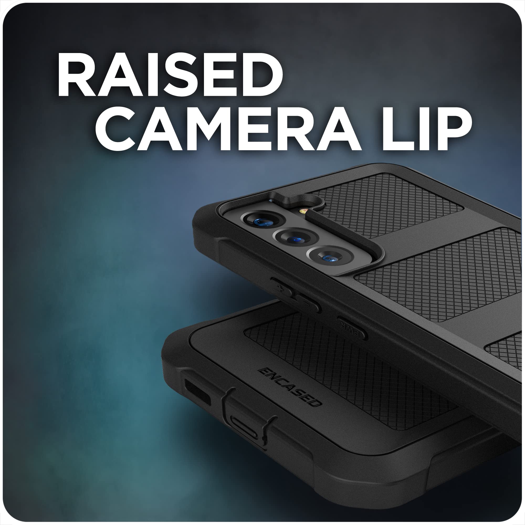 Falcon Samsung Galaxy S22 Case - Full Body Protection (Black) for Daily Use & Travel