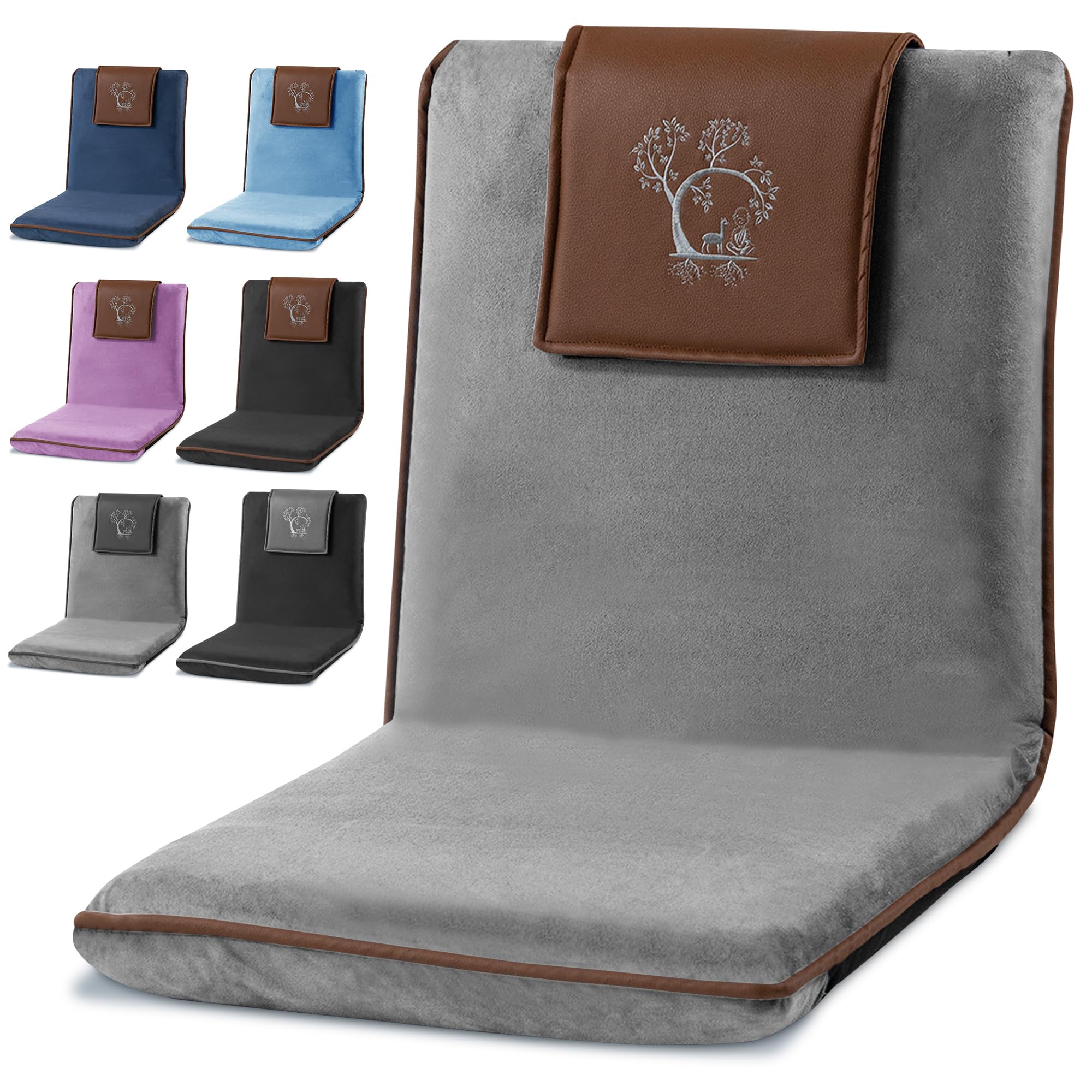 Premium Japanese Meditation Floor Chair with Adjustable Backrest - Foldable & Ergonomic Design for Yoga, Gaming, and Relaxation - Perfect for Home Meditation, Office Seating, and Cross-Legged Comfort