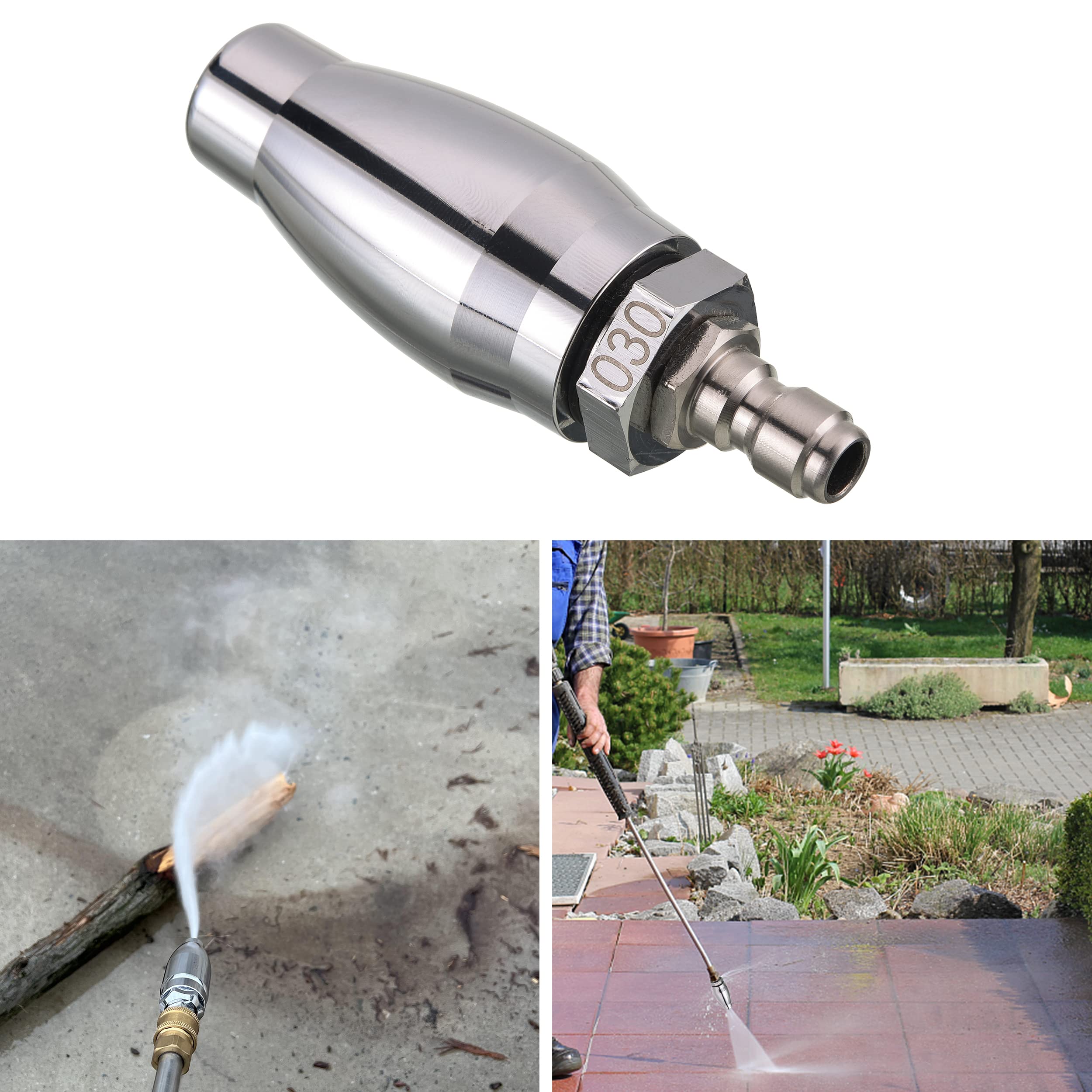 JOEJET 17 Inch Power Washer Extension Wand with Turbo Nozzle - Heavy Duty Pressure Washer Accessory for Deep Cleaning Driveways, Decks & Outdoor Surfaces