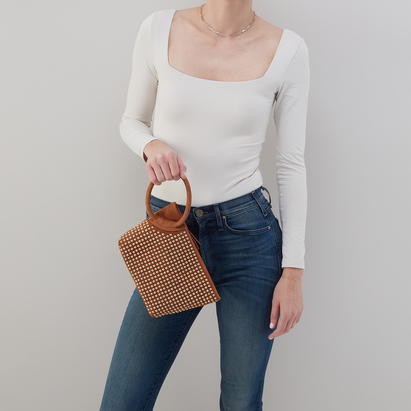 Maggie Suede Clutch Bag in Caramel - Elegant Women's Handbag for Evening Parties, Weddings & Date Nights