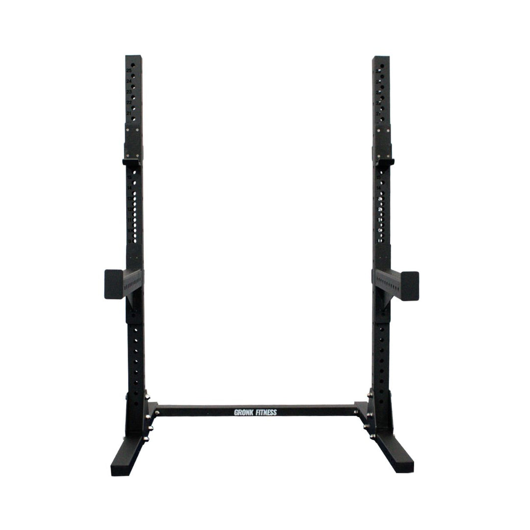 Gronk Fitness Squat Stand with J Hooks - Heavy Duty Power Rack for Home Gym Strength Training - Perfect for Squats, Bench Press & Weightlifting Workouts