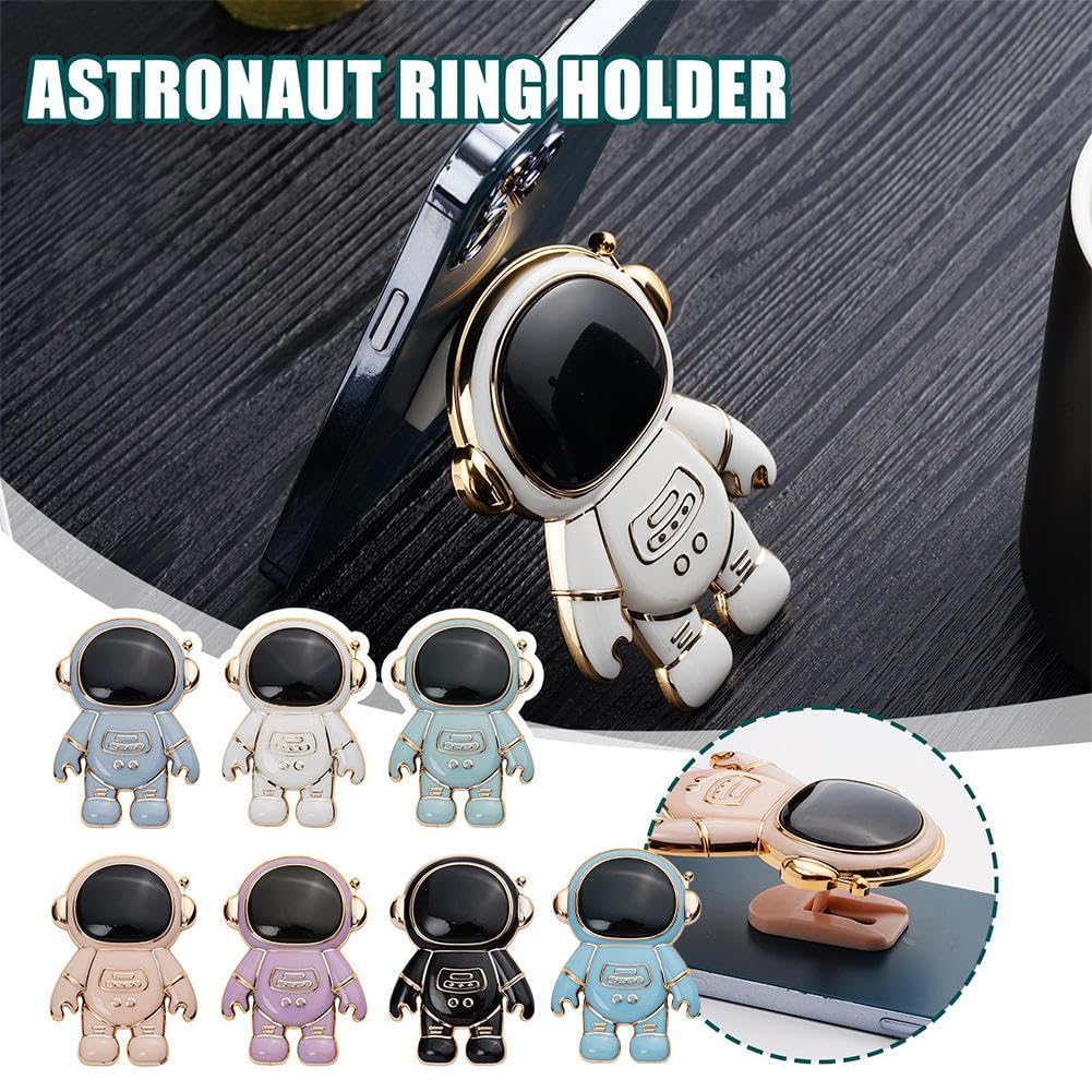 Adjustable Astronaut Phone Stand Holder - Hidden Kickstand for Desk, Tablet & Cell Phone | Cute Gift for Women & Girls | Perfect for Office, Home & Travel Use