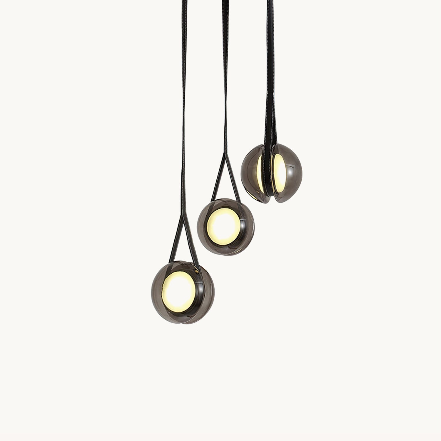 Modern Blackhole Glass Pendant Light Fixture - Elegant Ceiling Lighting for Dining Room, Kitchen Island & Bedroom Decor