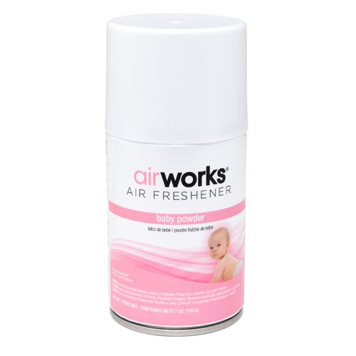 Airworks Metered Aerosol Air Fresheners - 12 Pack Long Lasting Fragrance for Home, Office & Car | Eliminates Odors in Bathrooms, Kitchens & Pet Areas