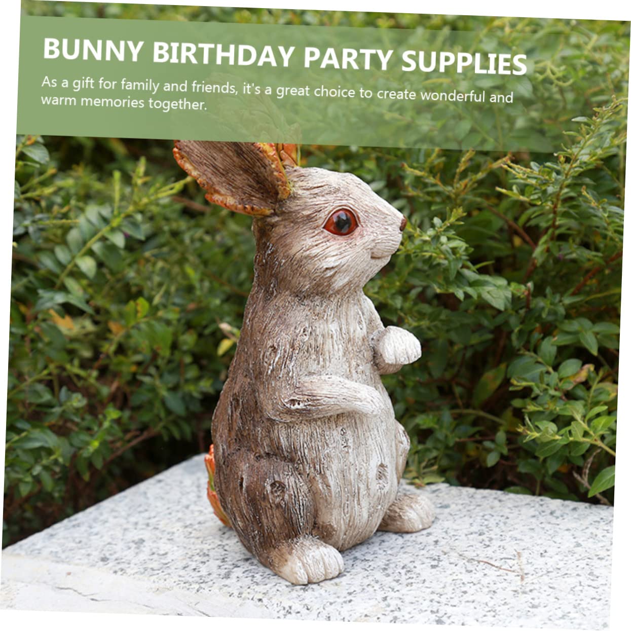 BESPORTBLE Mini Bunny Figurines - Cute Resin Rabbit Garden Decor for Outdoor & Home, Collectible Statue for Patio, Lawn, Flower Beds - Perfect Gift for Easter & Spring Decorations