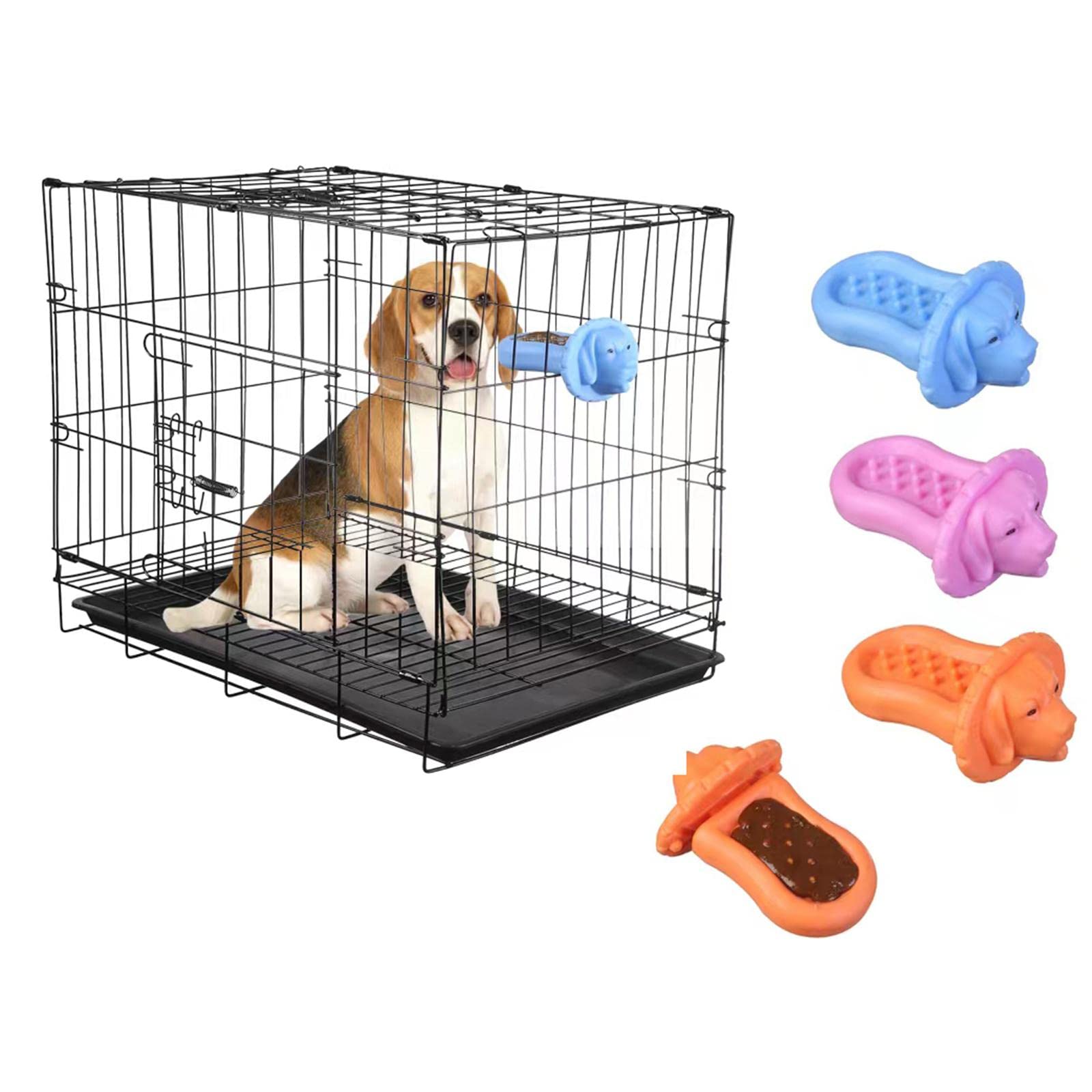 Enakshi Dog Licking Mat & Slow Feeder Bowl - Pink Pet Chew Toy for Puppy Treat Games | Perfect for Mealtime Fun & Anxiety Relief