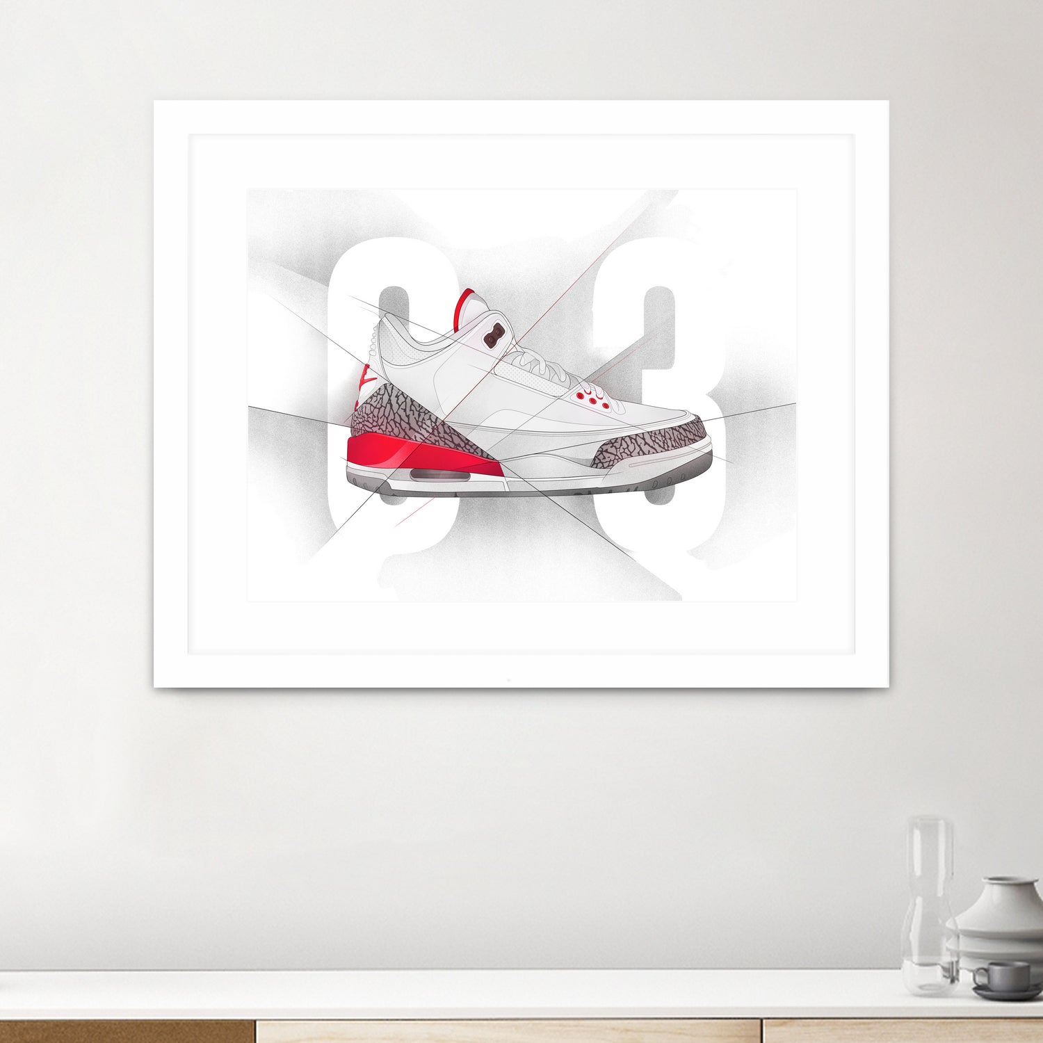 Air Jordan 03S Retro Basketball Shoes for Men - High Top Sneakers with Cushioning - Perfect for Streetwear, Gym & Casual Wear