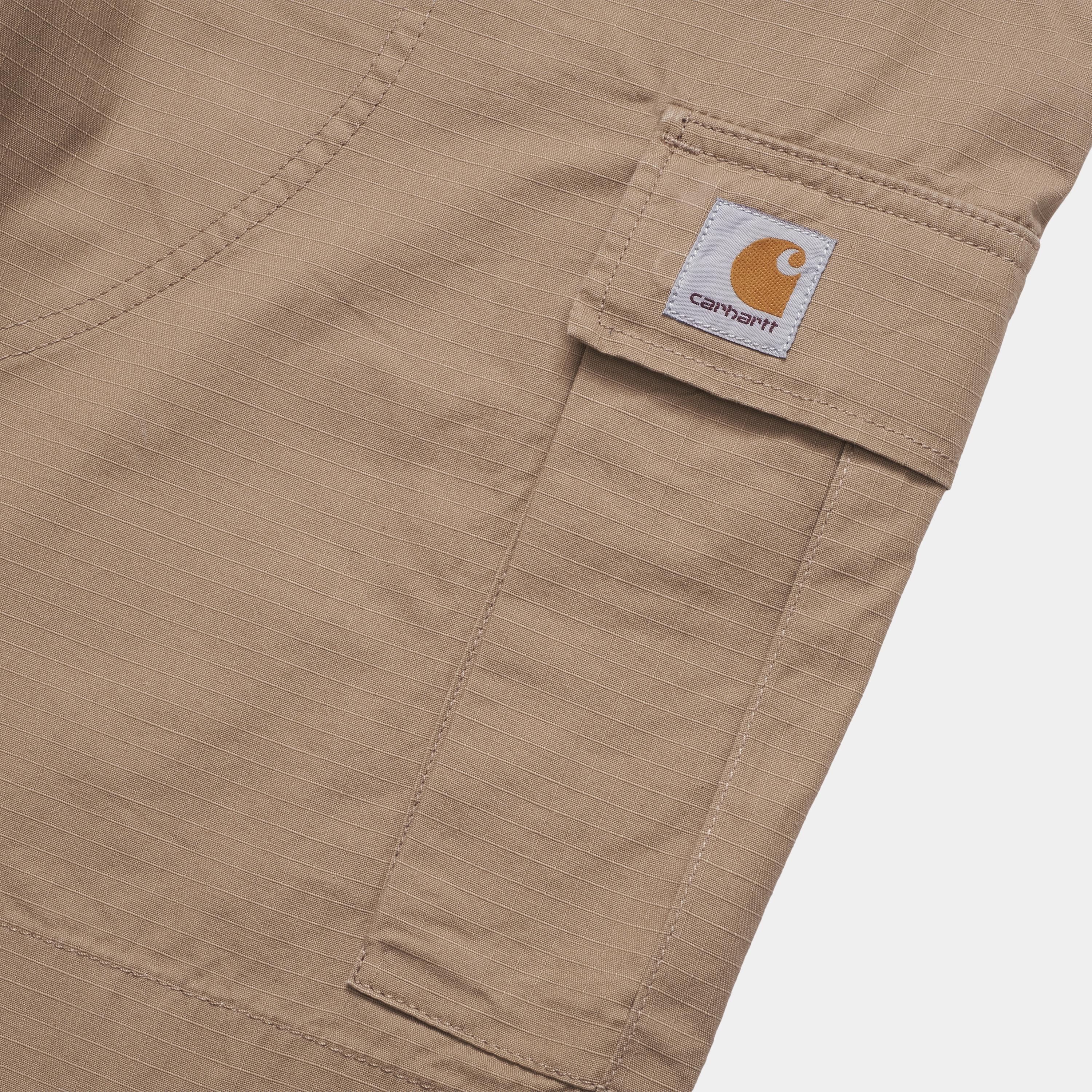 Men's Cargo Shorts with Leather Trim - Durable Outdoor Work Shorts for Hiking, Camping & Casual Wear