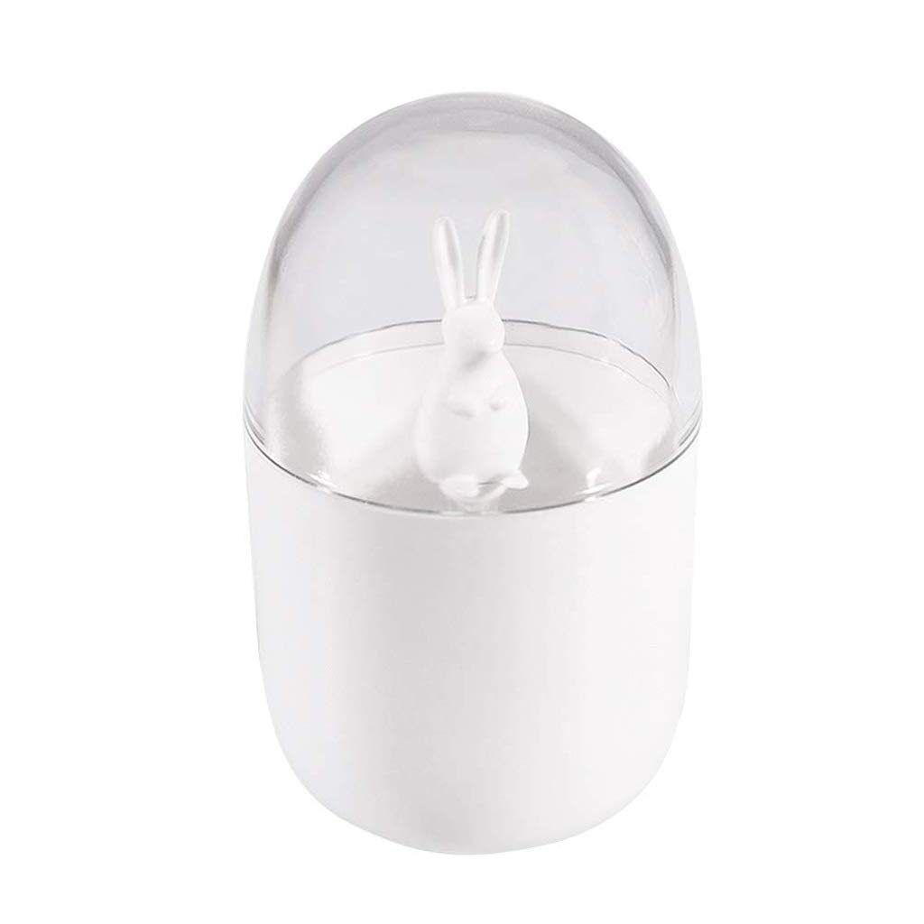 Creative Cotton Swab Holder - Clear Storage Organizer Box for Q-Tips, Toothpicks & Makeup Brushes | Compact Countertop Organizer for Bathroom, Vanity & Travel Essentials