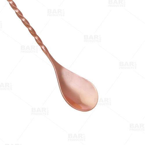 BarConic® Copper Trident Bar Spoons - Professional Mixology Tools (12/14/16 Inch Options) - Perfect for Cocktail Making, Home Bars & Bartending Accessories