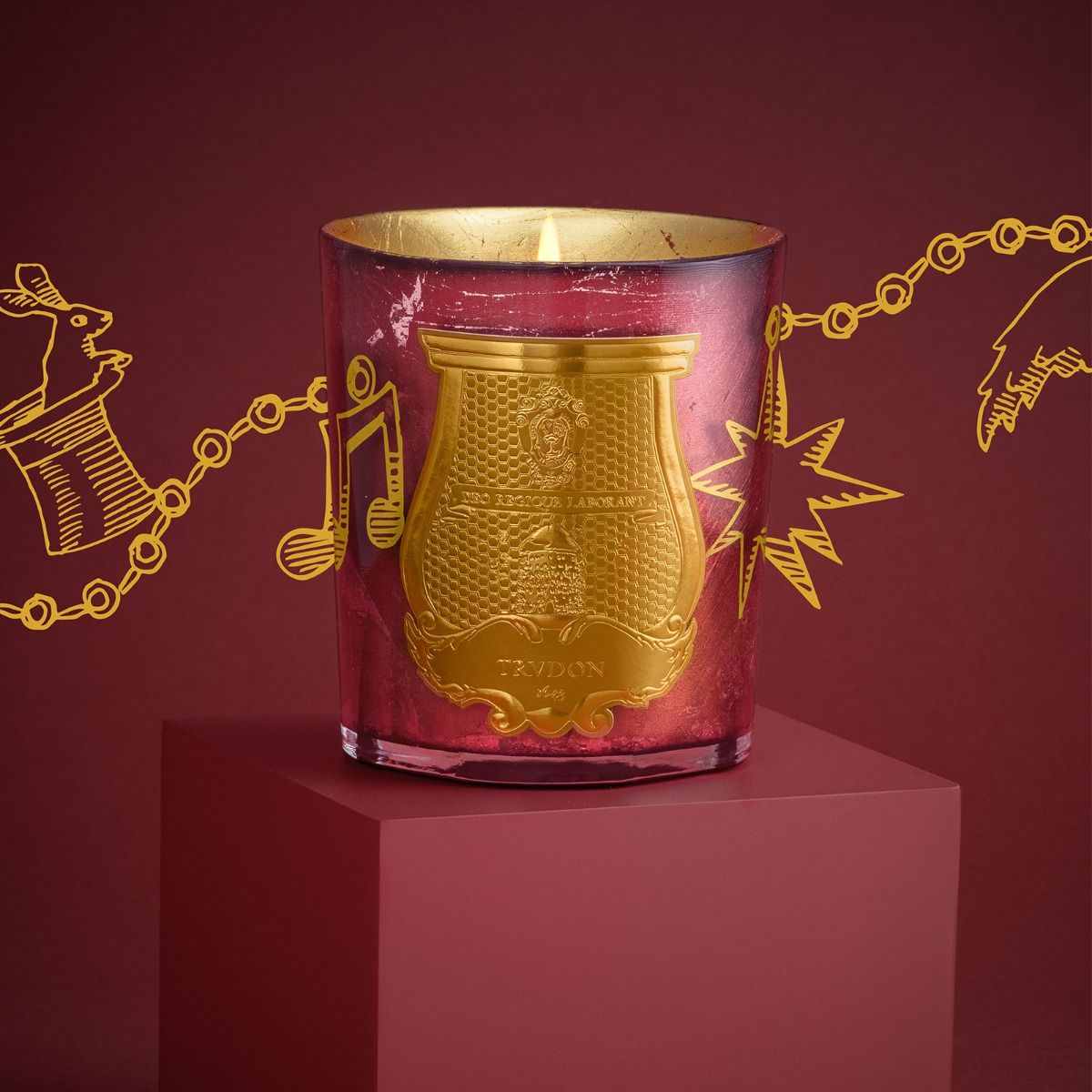 Cire Trudon Felice Scented Candle - Luxury Home Fragrance for Relaxation & Romantic Ambience | Perfect for Bedroom, Bathroom & Spa Decor