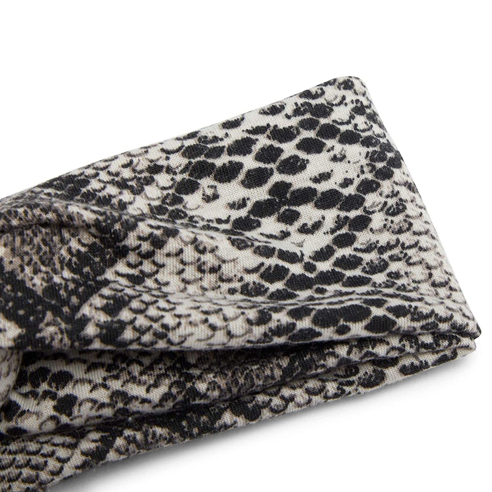 Women's Twist Knot Headbands - 6 Pack Leopard & Snake Print Fashion Hair Accessories for Workouts, Yoga, and Everyday Style