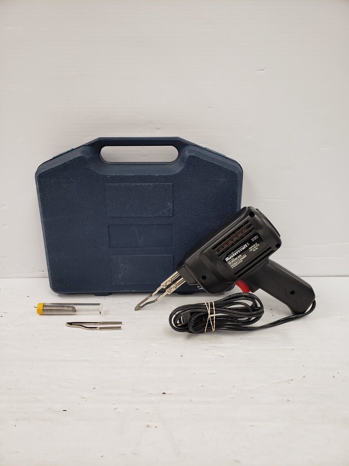 Mastercraft 058-6362 6 Solder Gun - 100W Heavy Duty Soldering Iron Tool for Electronics Repair, DIY Projects, and Home Improvement - Perfect for Wiring, Circuit Boards, and Metal Joining