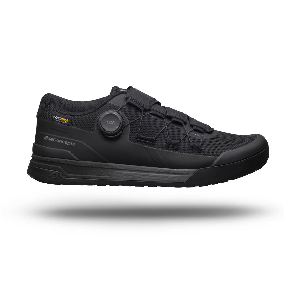 Ride Concepts Men's Hellion BOA MTB Shoes - Black Cycling Shoes for Mountain Biking & Trail Riding - Durable & Comfortable Bike Shoes for Off-Road Adventures