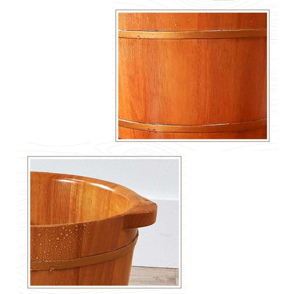 Premium Solid Wood Sauna Bucket - Foot Bath Tub & Massage Spa for Relaxation | Home Sauna Accessories with Infusion Function | Perfect for Aromatherapy, Detox & Stress Relief