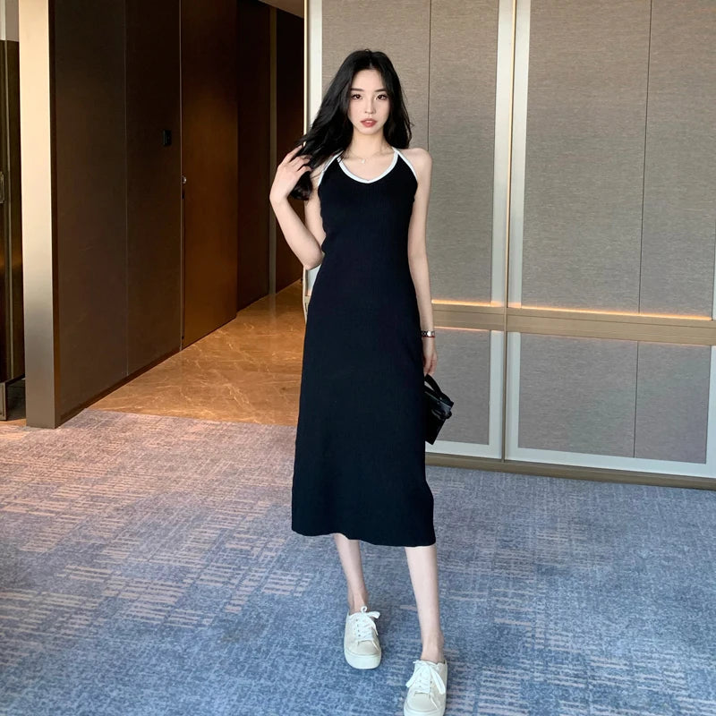 Sexy Backless Strapless Bodycon Dress - Slim Waist, Tight Hip, O-Neck Sleeveless Elegant Summer Dress for Women | Perfect for Club, Party, Date Night & Casual Streetwear