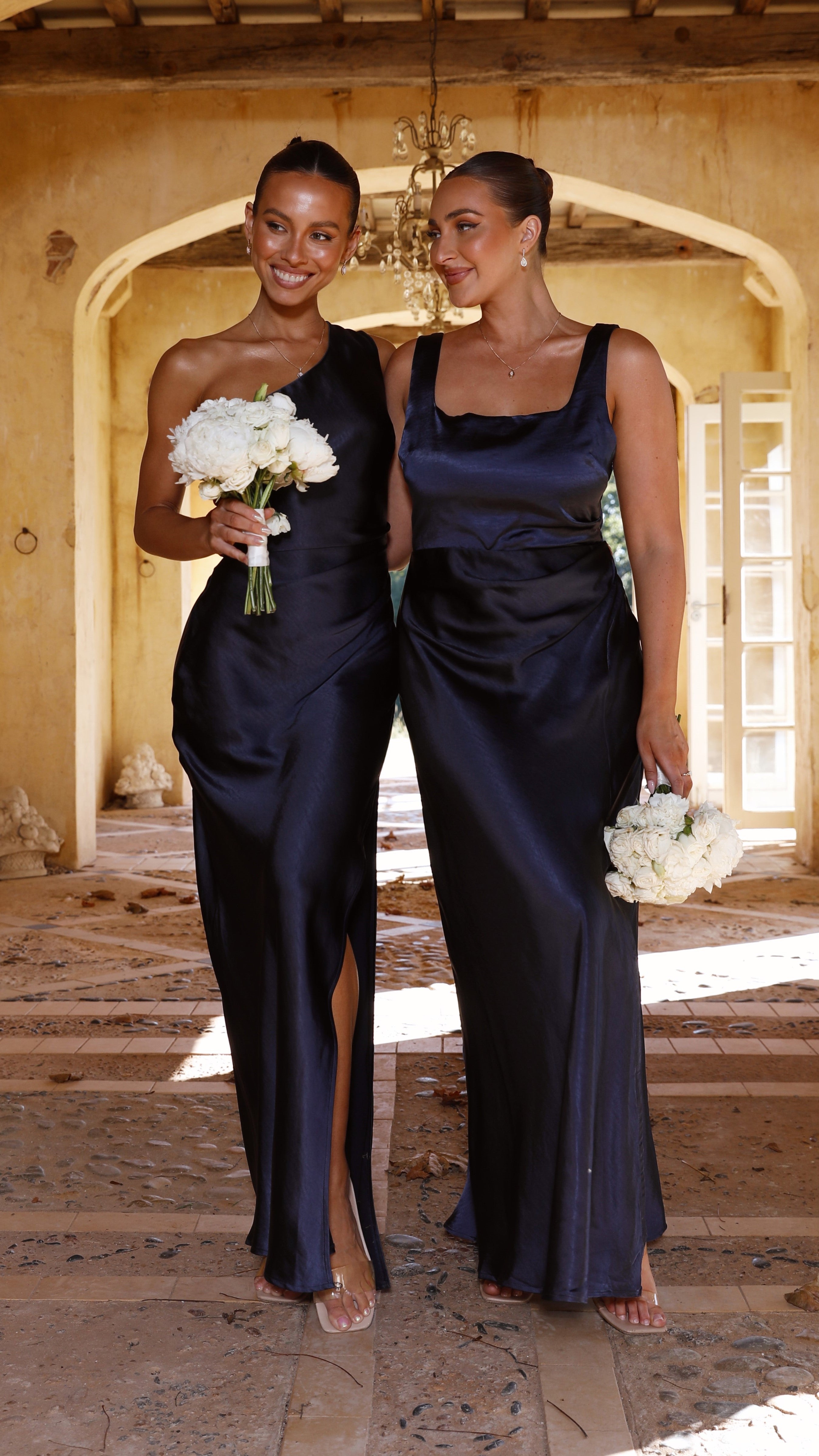 Alaria Maxi Dress for Women - Navy Blue Long Flowy Summer Dress - Perfect for Beach, Vacation, and Casual Outings