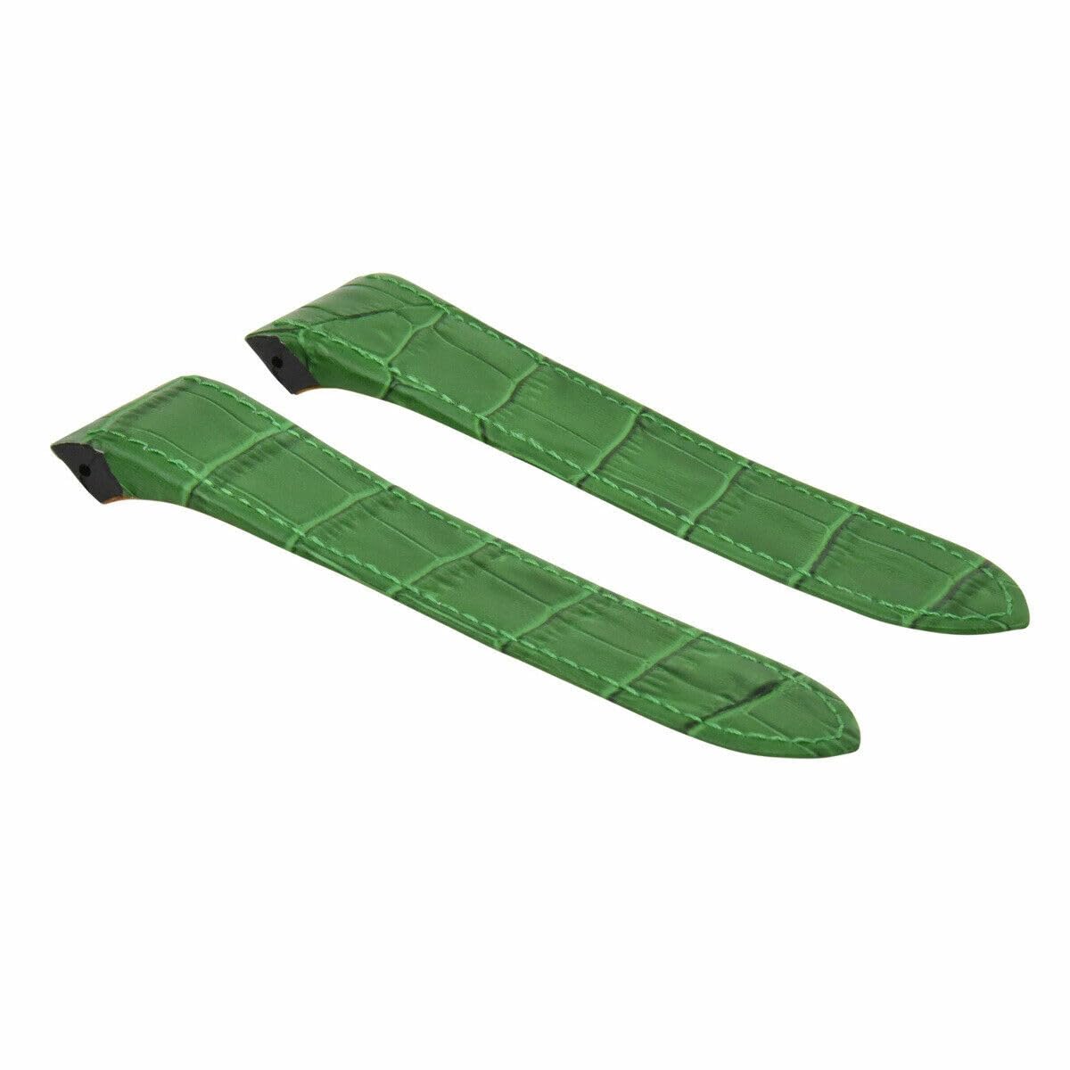 Premium 20-23-24.5mm Genuine Leather Watch Band Strap Replacement for Cartier Santos 100 XL & Chrono - Includes Deployment Clasp | Dress Watches, Business Attire, Formal Occasions