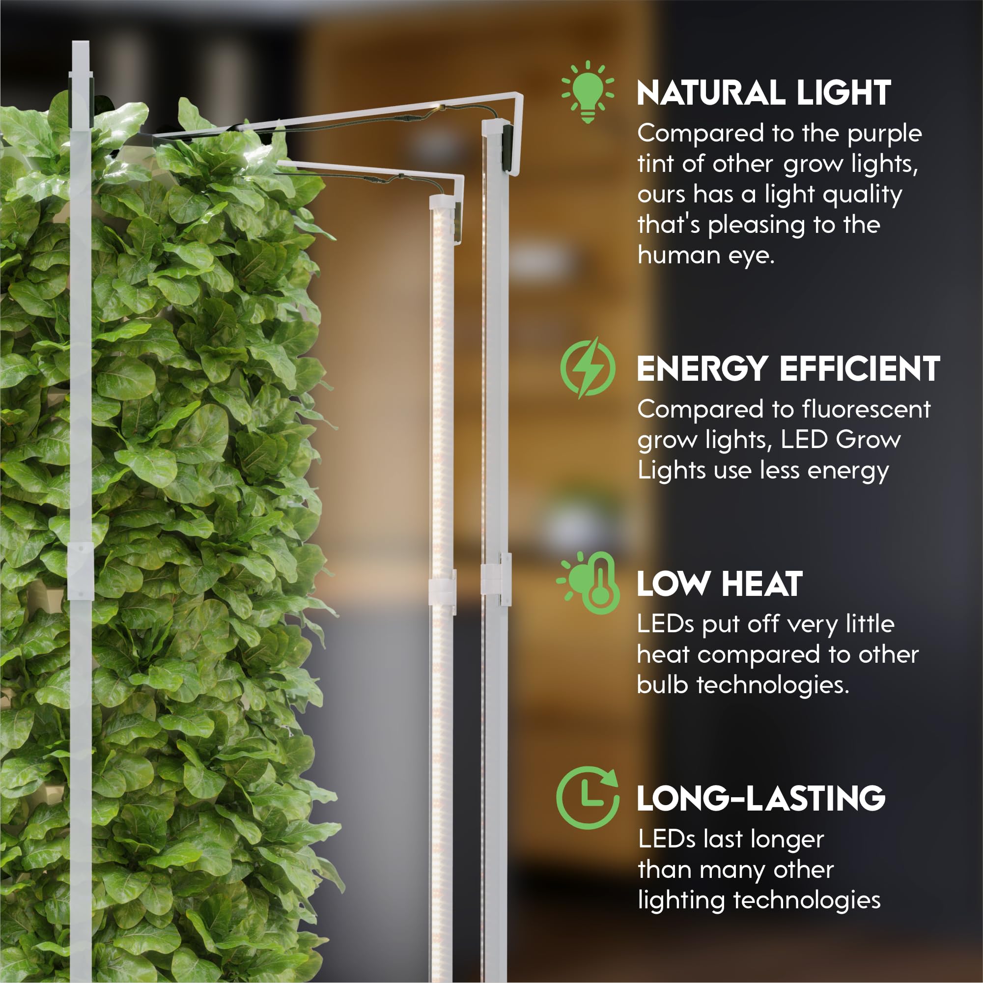 Automated Hydroponic Indoor Garden System - Vertical Aeroponic Tower with LED Grow Lights for Home Planting | Perfect for Small Spaces, Urban Farming & Fresh Herb Cultivation