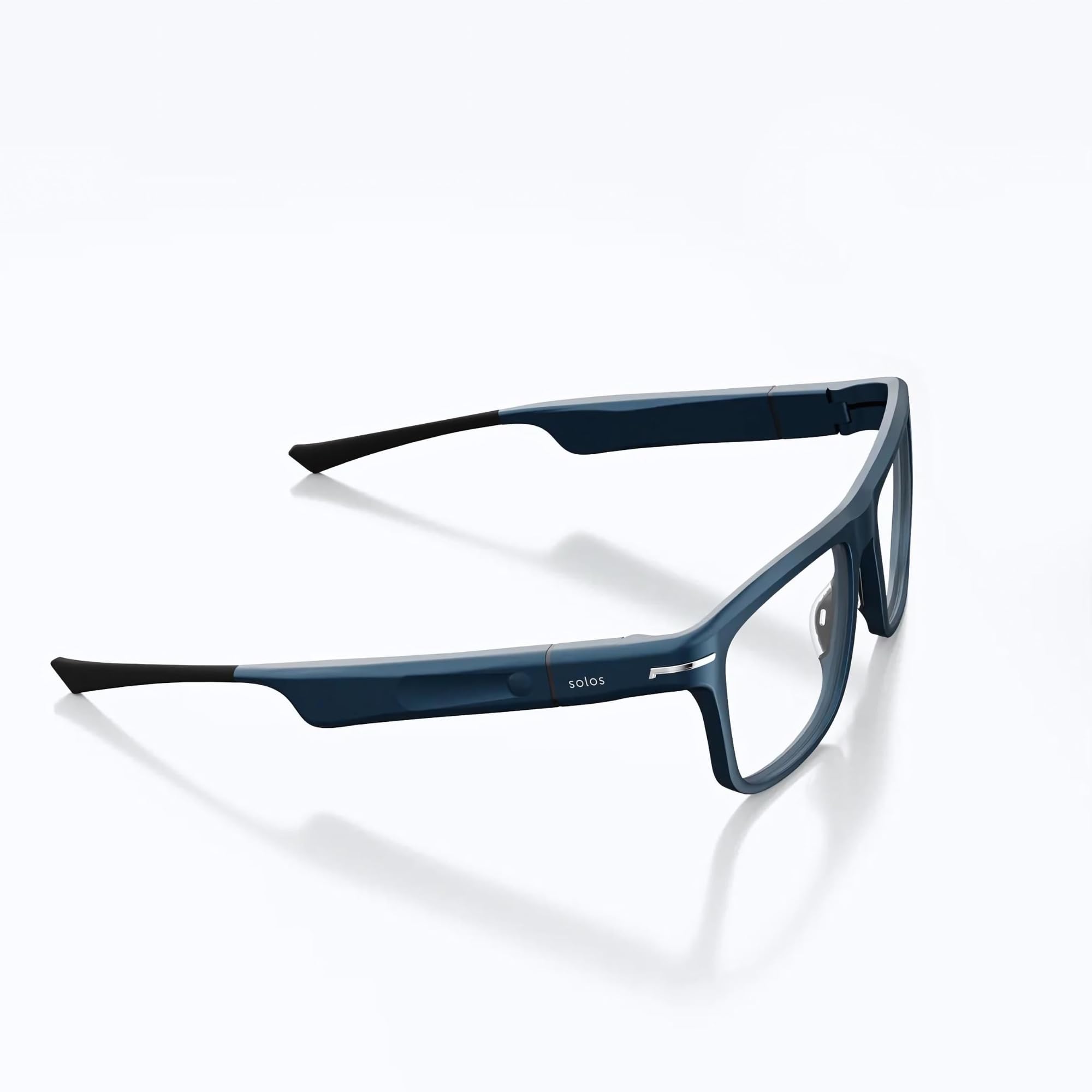 SOLOS Smart Glasses AirGo™ 3 Argon X - Metallic Blue | AI-Powered by ChatGPT | Wireless Bluetooth Glasses with Stereo Speakers | Blue Light Blocking | USB-C Charging | iOS & Android Compatible | Perfect for Work Calls, Fitness & Outdoor Activities