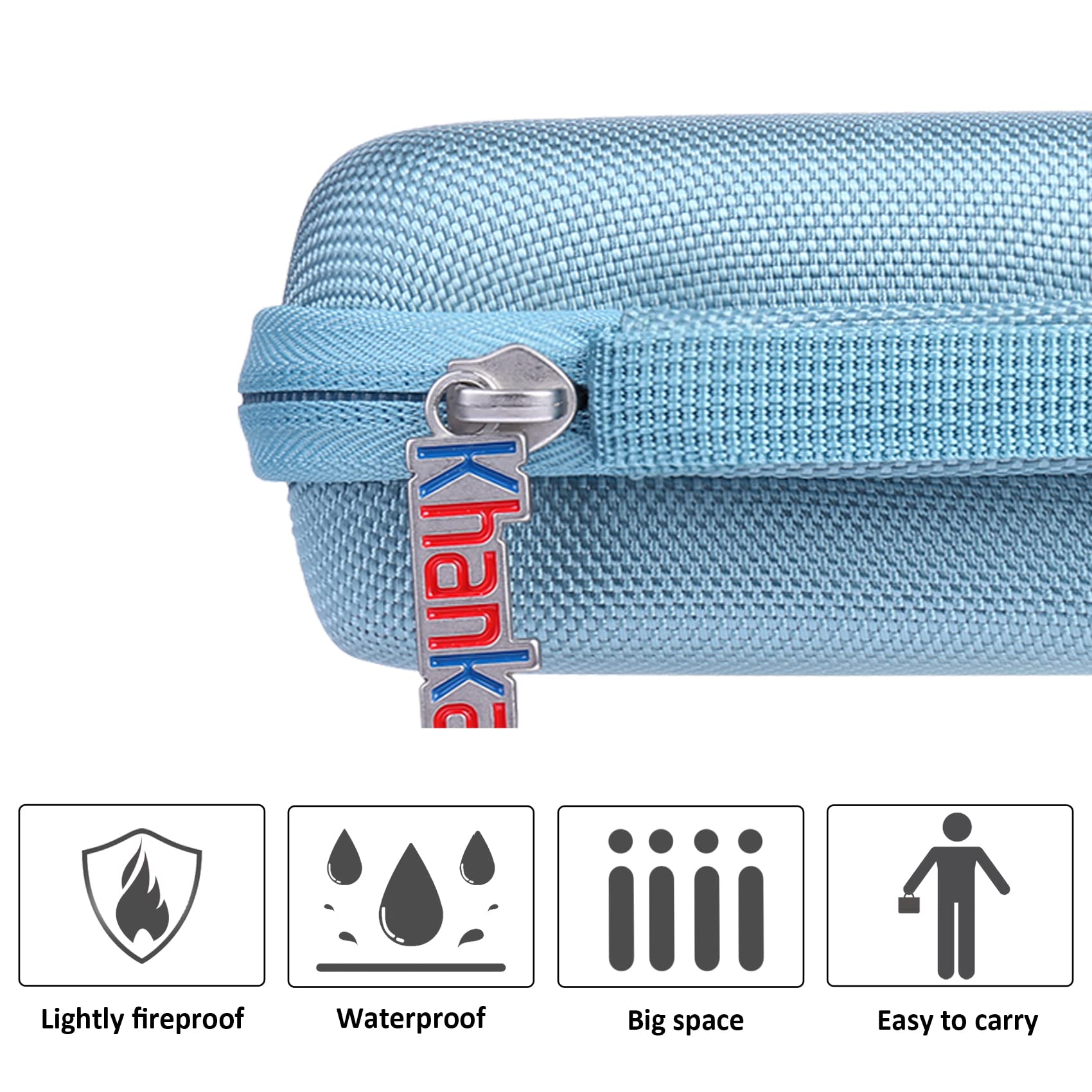 Hard Storage Case for MUNBYN Bluetooth Label Maker & NiiMbot D11 Wireless Label Printer - Durable Protective Cover (Teal) | Perfect for Office, Home Organization & Craft Labeling