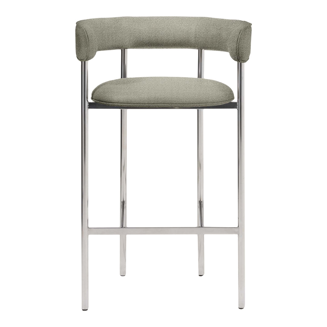Modern Wooden Counter Stool with Arms - Adjustable Height Bar Stool for Kitchen Island, Breakfast Nook & Home Bar - Comfortable Dining & Seating Solution