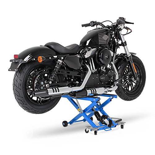 XL Motorcycle Scissor Lift - Hydraulic Jack for Suzuki Intruder VS 600 (Blue) | Heavy-Duty Bike Maintenance & Repair Tool for Garage Workshop