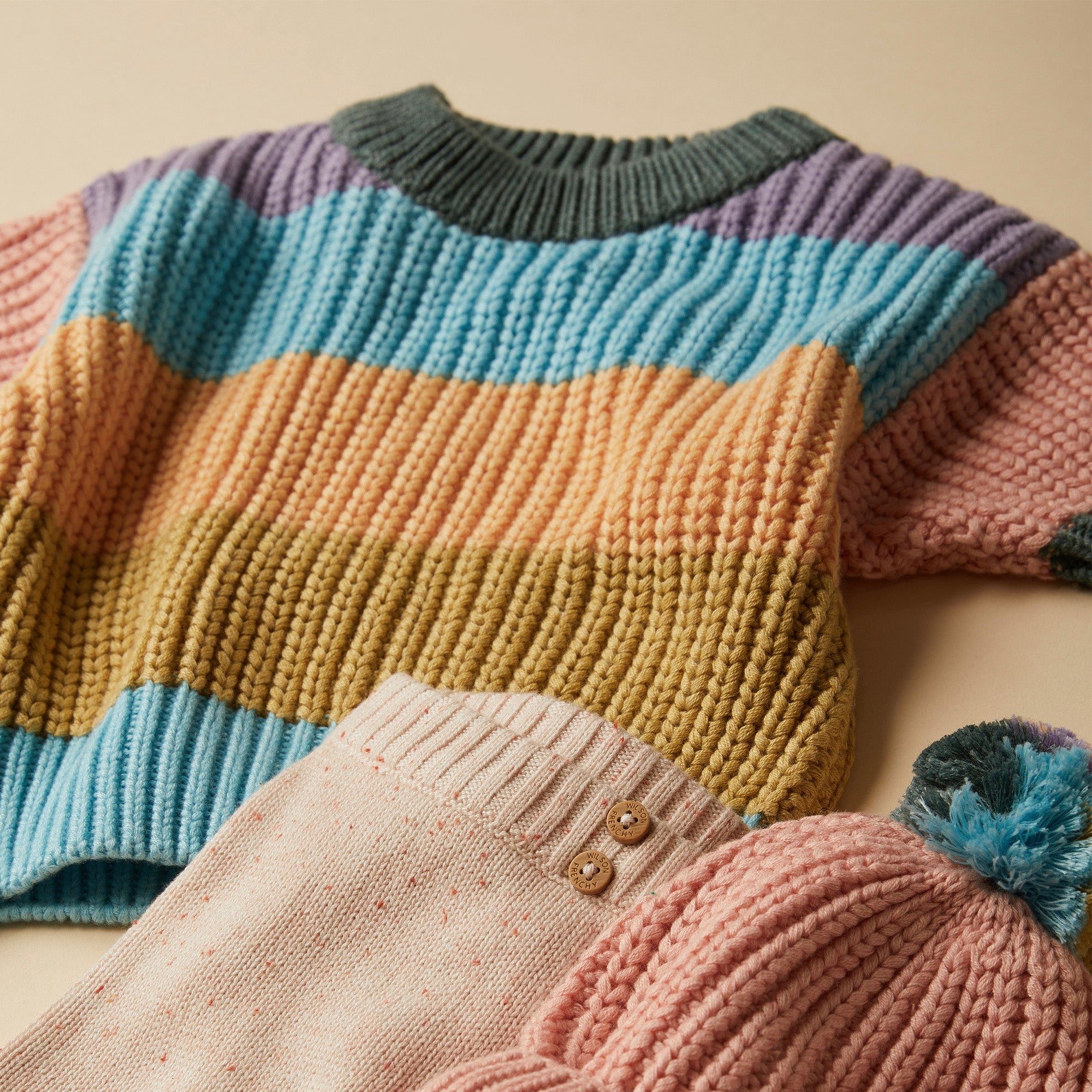 Rainbow Organic Cotton Knitted Sweater for Women - Soft & Cozy Pullover for Fall & Winter - Perfect for Casual Wear, Office & Outdoor Activities