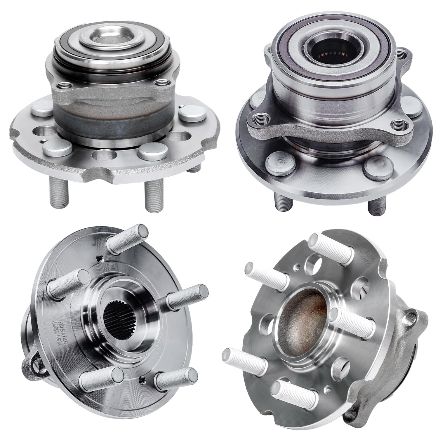 Detroit Axle Wheel Bearing Hub Kit - Compatible with 2009-2015 Honda Pilot (Front & Rear) | Replacement for 2010-2014 Models | Durable Performance for Smooth Driving & Off-Road Adventures