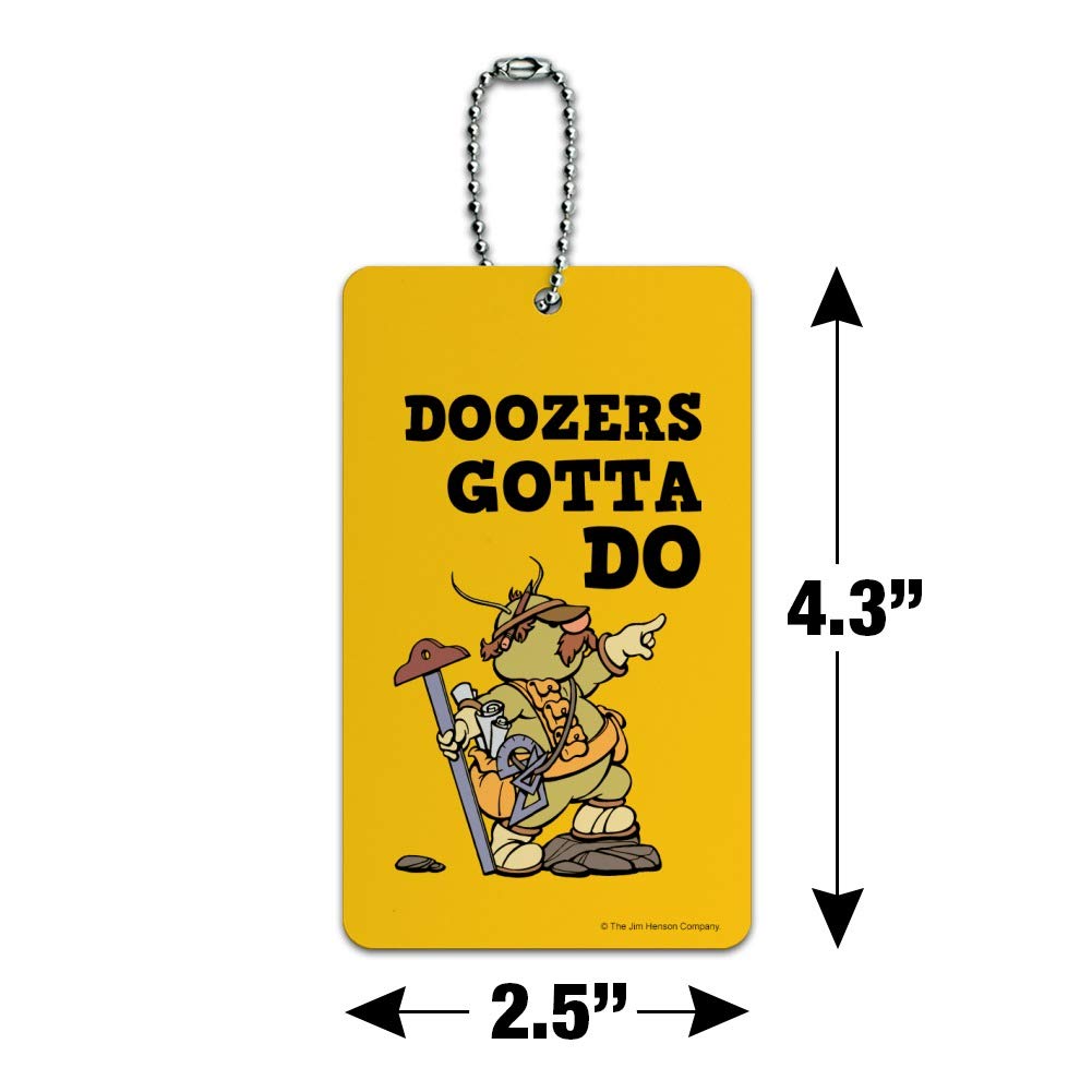 Fraggle Rock Luggage Tag - Doozers Gotta Do Suitcase ID Card for Carry-On Bags | Perfect for Travel Identification, Kids' Luggage & Collectible Gift