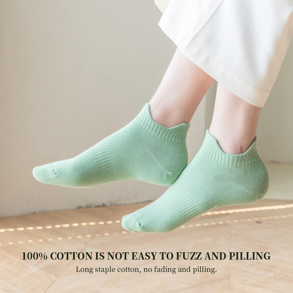Women's Low Cut Cotton Socks - Soft Breathable Ankle Socks for Everyday Wear, Workout & Casual Outfits