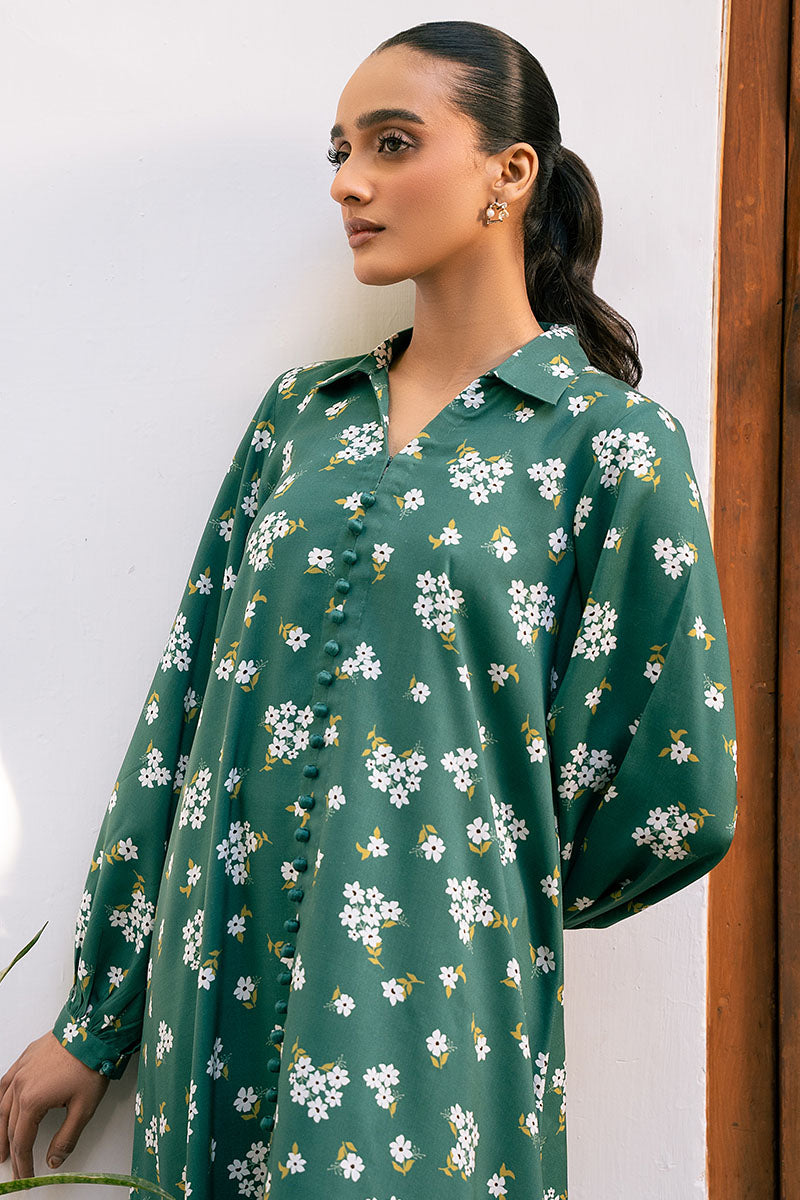 Premium 2-Piece Printed Linen Suit for Women - GREEN VOYAGE Collection | Breathable & Stylish Summer Outfit for Beach, Vacation & Casual Wear