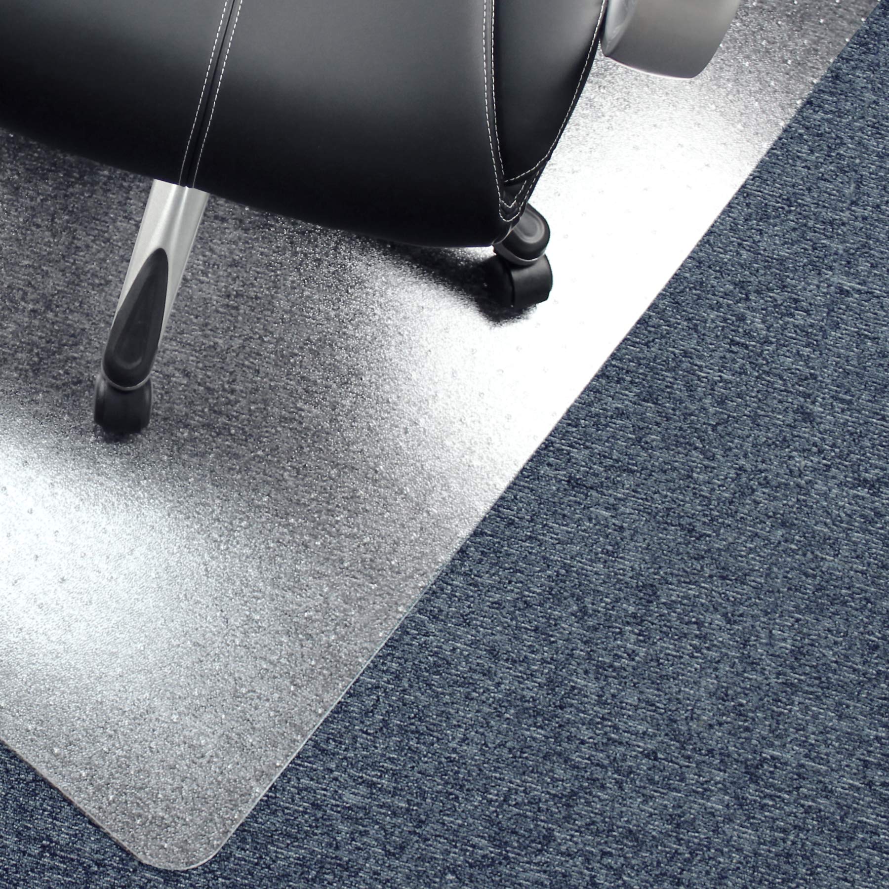 Floortex 3115226EV Anti-Static Chair Mat - 48x60 Inch Clear PVC Floor Protector for Office & Home Use - Protects Hardwood & Carpet from Rolling Chairs
