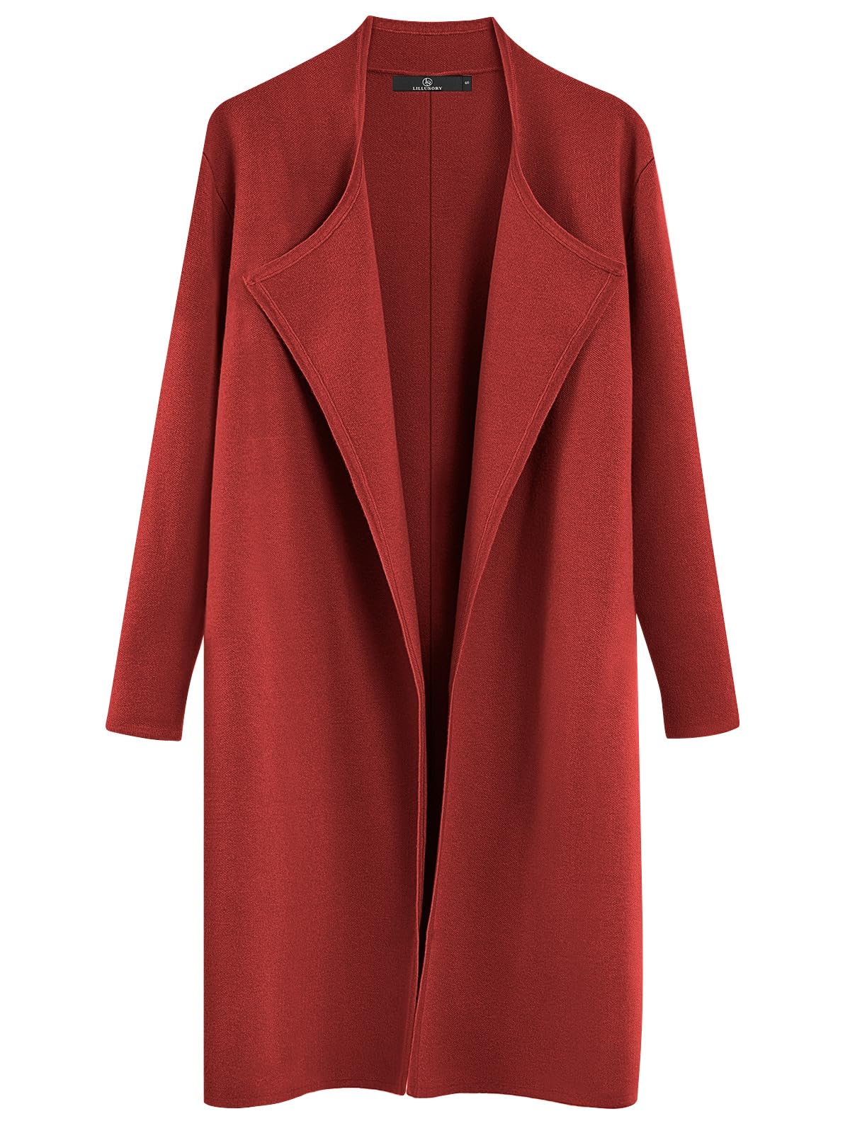 LILLUSORY Women's Oversized Long Cardigan Sweater - Trendy Knit Winter Coatigan Jacket for Fall & Winter | Perfect for Office, Casual Outfits, and Layering
