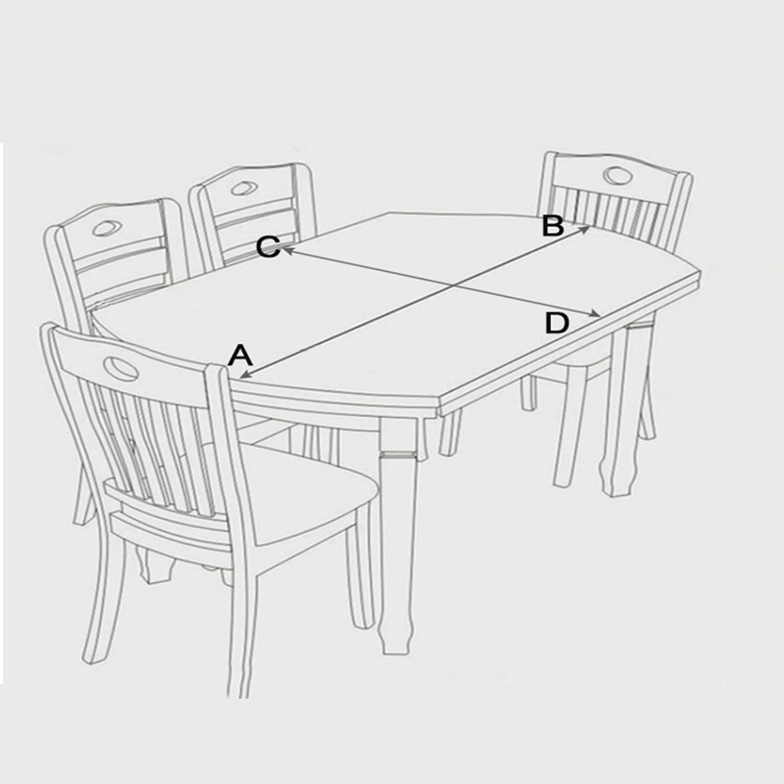 ZARBAILRE 39x63in Thick Clear PVC Table Protector - Durable Rectangular Plastic Tablecloth Desk Pad for Coffee, Dining, Office, End Tables - Ideal for Home, Office, and Event Use