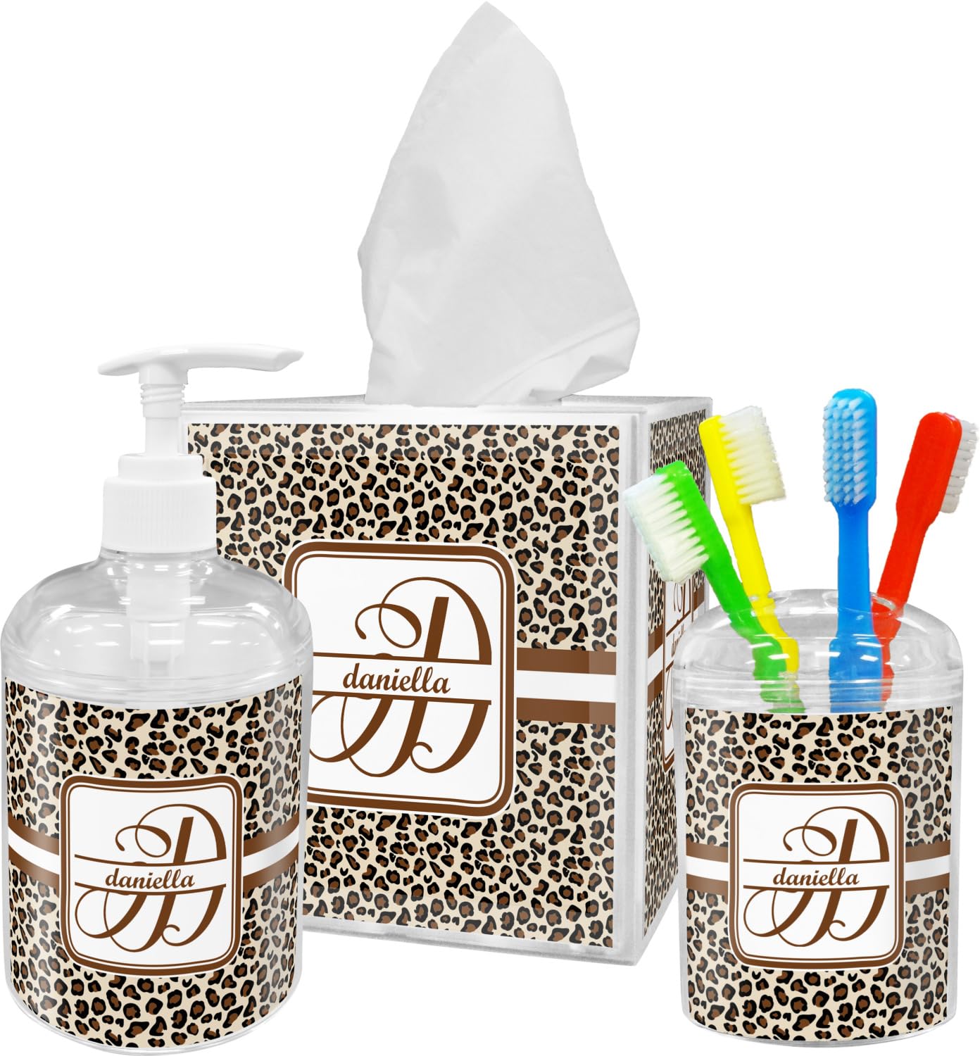 Custom Leopard Print Tissue Box Cover - Stylish Home Decor for Living Room, Bedroom & Bathroom