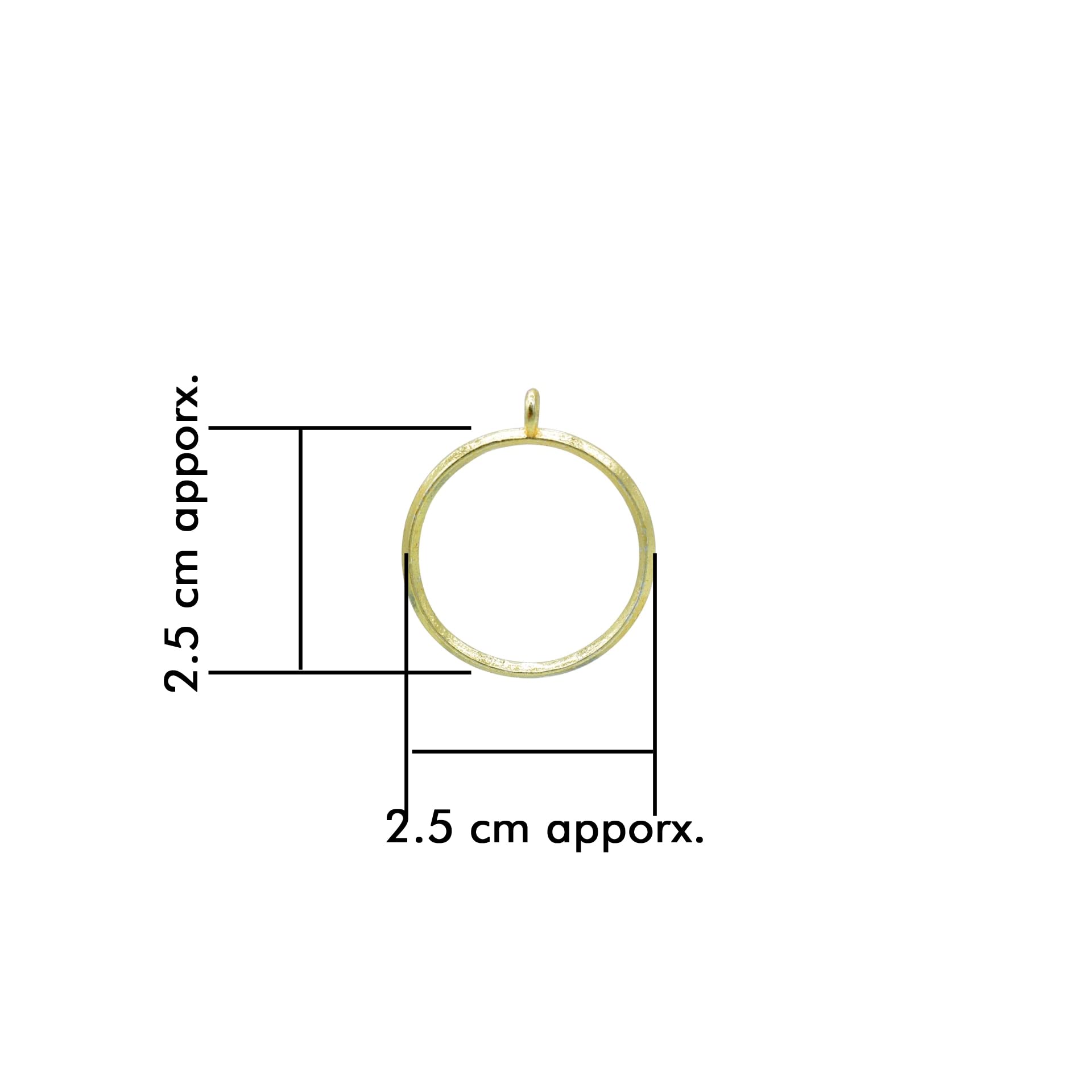 BanteyBanatey® 4-Piece Golden Round Open Back Bezels - DIY Resin Jewelry Making Supplies for Pendants, Keychains, Earrings & Craft Projects | Perfect for Handmade Gifts, Scrapbooking & Home Decor