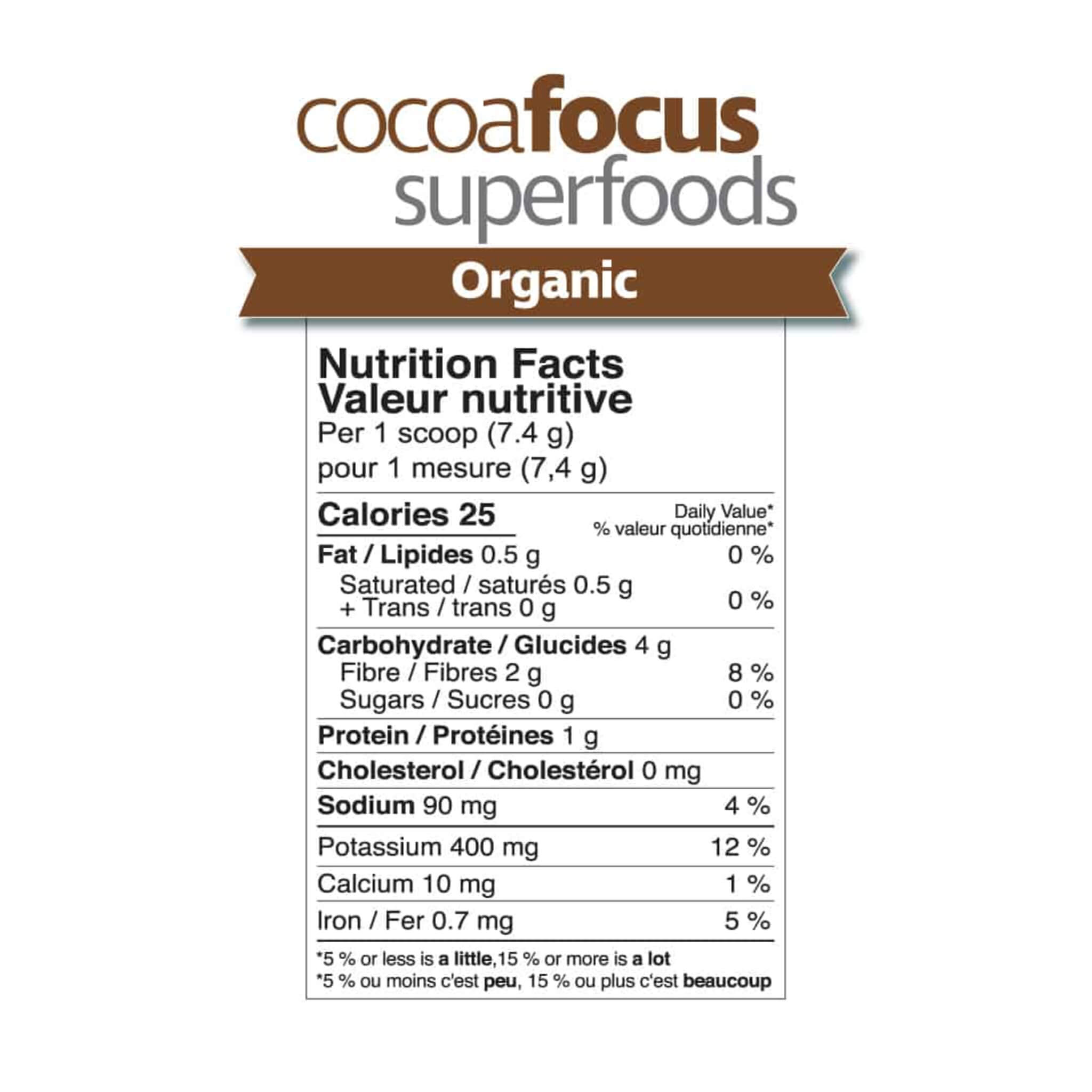 Organic Cocoa Powder by Focus SuperFoods - Premium Raw Cacao for Baking, Smoothies & Healthy Hot Chocolate | Vegan, Gluten-Free Superfood for Energy & Wellness