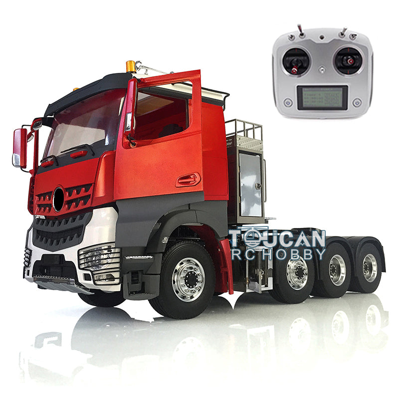 1/14 Scale 8x8 LESU 3-Speed RC Metal Chassis Tractor Truck with Servo Motor, LED Lights & Sound System - Off-Road Remote Control Vehicle for Adults & Kids - Perfect for Crawling, Trail Adventures & RC Hobby Enthusiasts