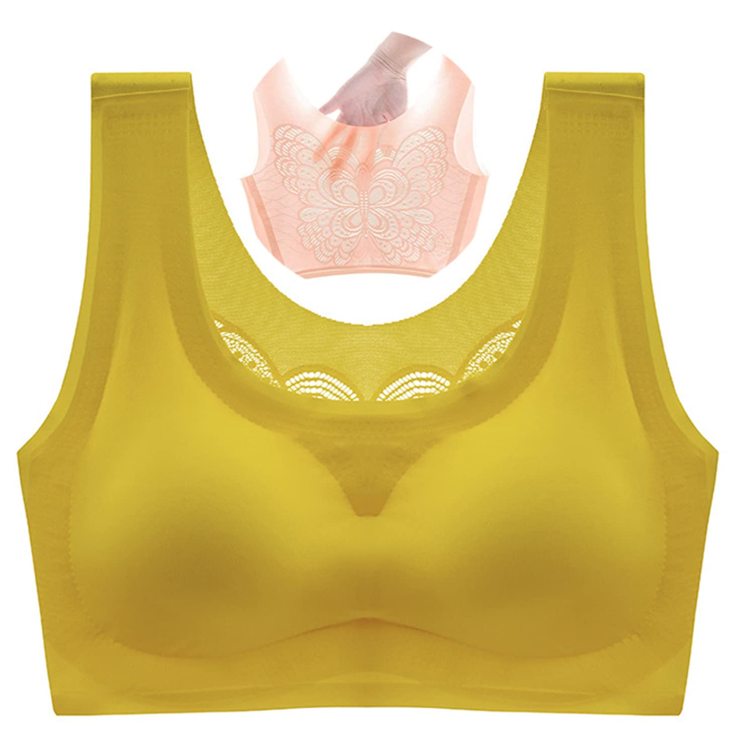 Coolishbra - Ultra-Thin Ice Silk Seamless Bra for Women, Breathable Wireless Comfort Bra with Cooling Wings | Perfect for Yoga, Workout & Everyday Wear