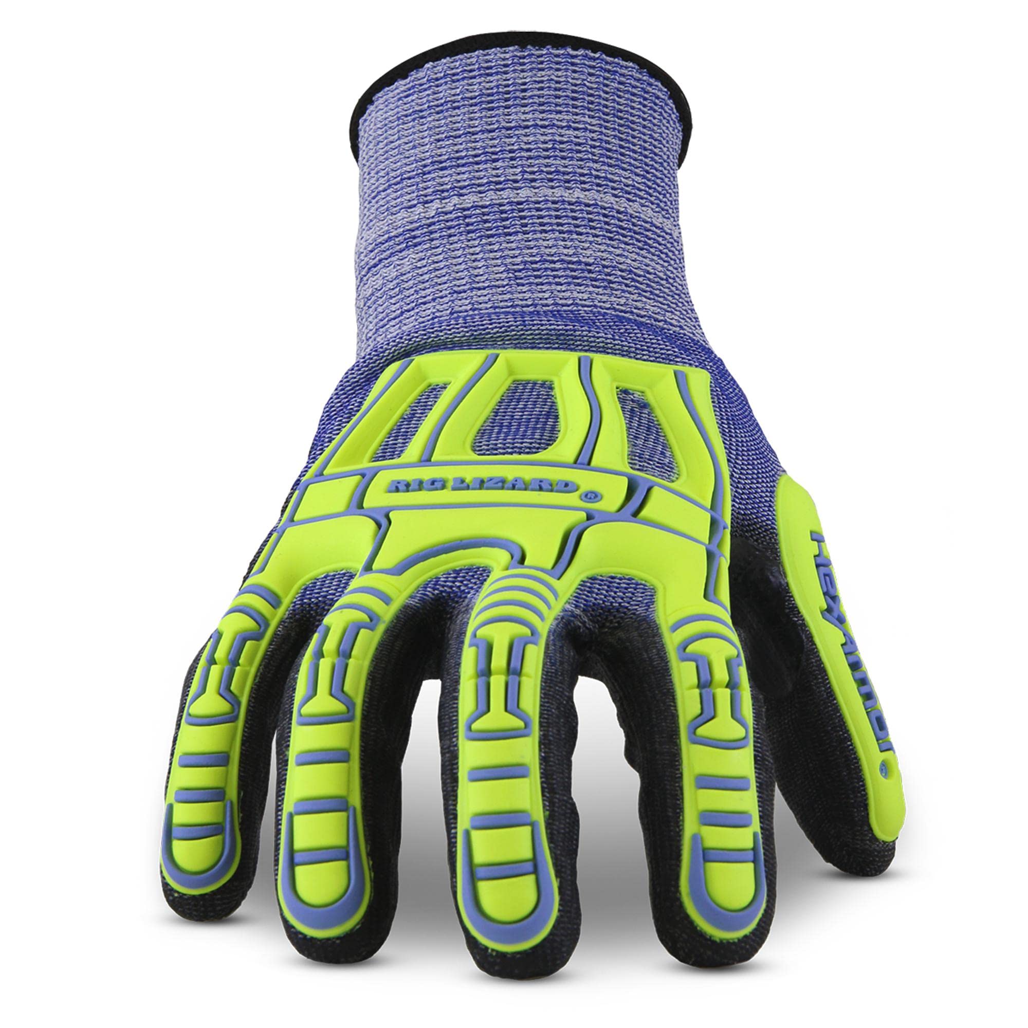 HexArmor Rig Lizard Series Impact Protection Safety Work Gloves - ANSI Certified for Construction, Oil Rig & Heavy Duty Use - Durable Cut-Resistant Gloves for Industrial Work & Outdoor Labor