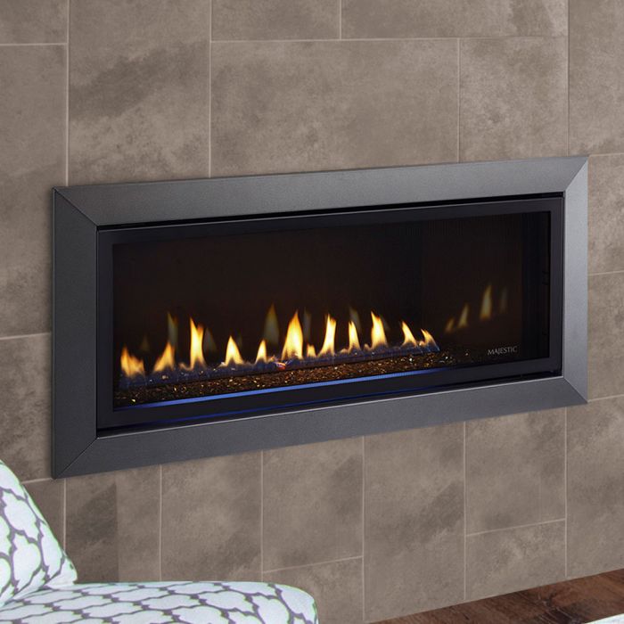 Majestic Jade 32 Inch Linear Direct Vent Gas Fireplace - Modern Home Heating Solution for Living Rooms & Bedrooms | Energy Efficient & Stylish Design