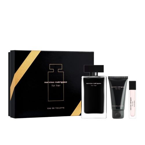Narciso Rodriguez For Her 3-Piece Gift Set for Women | Eau de Parfum, Body Lotion & Shower Gel | Perfect for Valentine's Day, Anniversary & Birthday Gifts