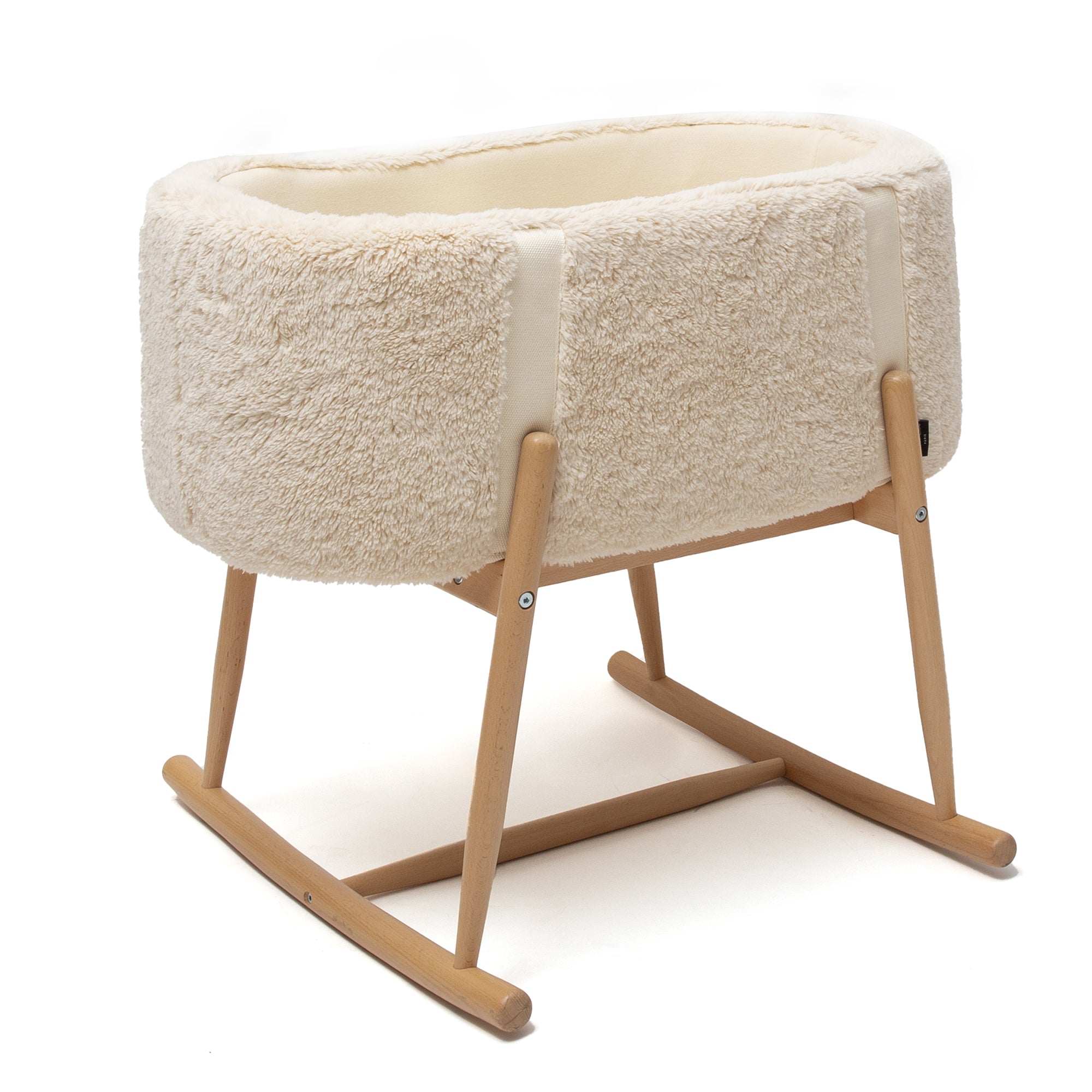 Charlie Crane KUKO Baby Bassinet - Modern Wooden Crib for Newborns & Infants - Portable Nursery Bed for Bedroom, Nursery, or Travel - Perfect Baby Shower Gift