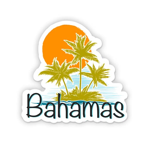 Squiddy Bahamas Vinyl Sticker Decal - Waterproof Phone, Laptop, Water Bottle Decoration (3 Inch) - Perfect for Travel Gear, Notebooks & DIY Projects