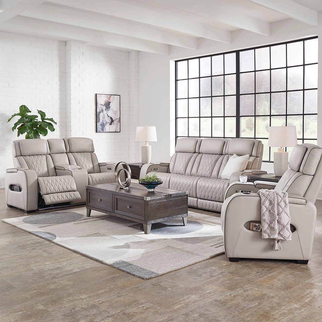 Boyington Power Reclining Sofa - Modern Electric Recliner with USB Charging Ports | Perfect for Living Room, Home Theater & Family Relaxation