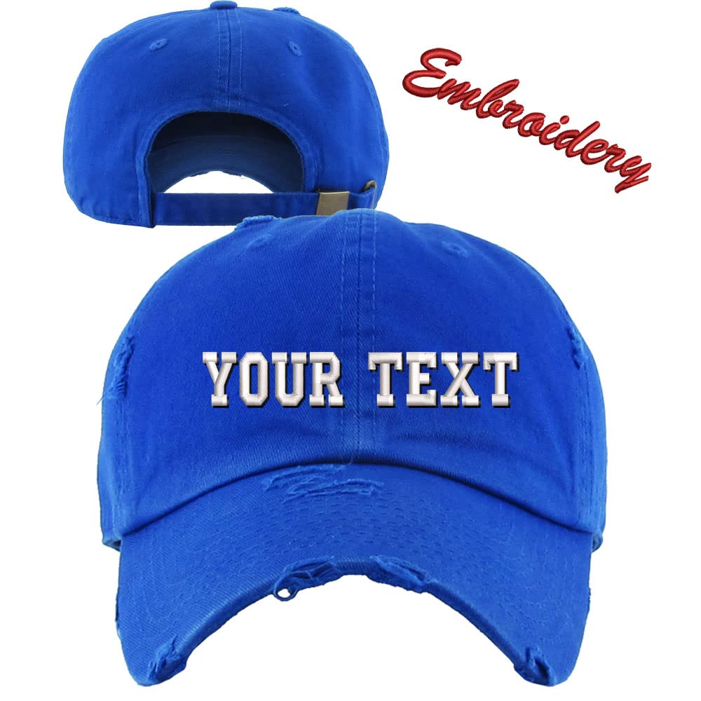 Distressed Baseball Cap KB4005 - Custom Embroidered & Monogram Hats for Men & Women | Personalized Caps for Sports, Fashion & Outdoor Activities