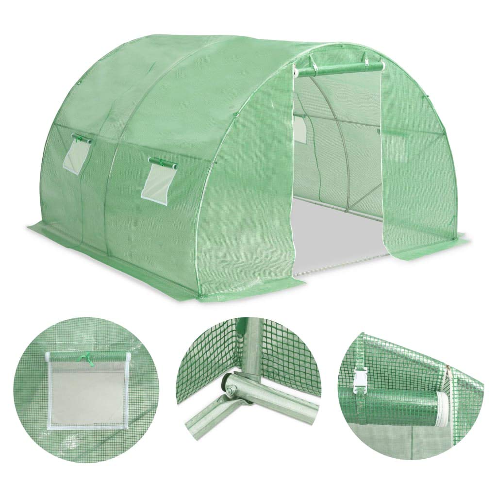 96.9 sq ft Walk-in Greenhouse Tunnel - 118.1