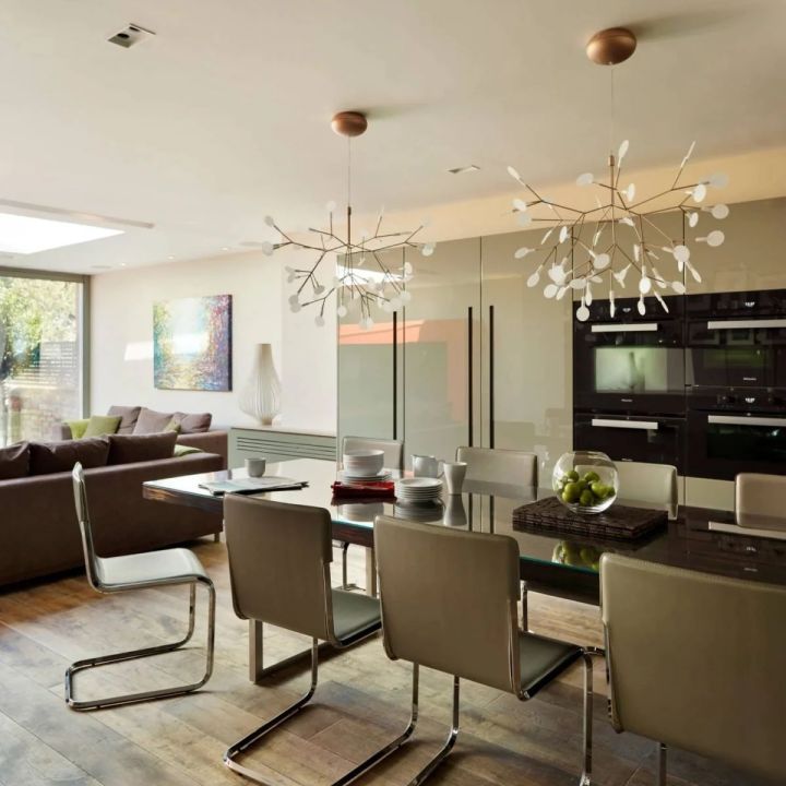 Firefly Modern Luxury Chandelier - Elegant Crystal Ceiling Light Fixture for Dining Room, Living Room & Bedroom Decor